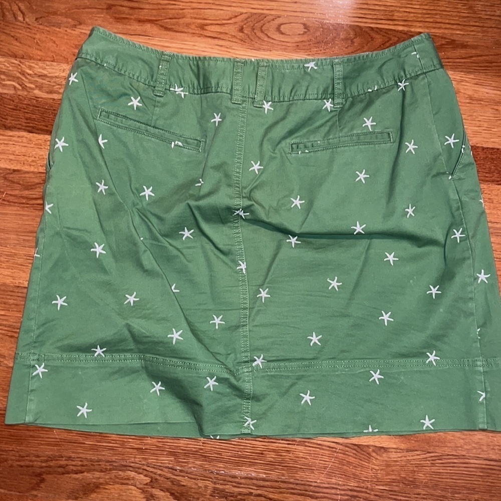 Merona green skirt with embroidered sea stars size 16W with pockets - Picture 3 of 5